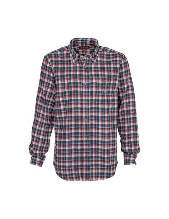 Chemise Castor carreaux rouge Idaho - Natusport