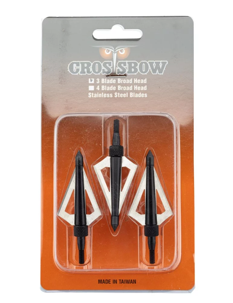 Blister de 3 pointes de chasse Shoot Again - Natusport