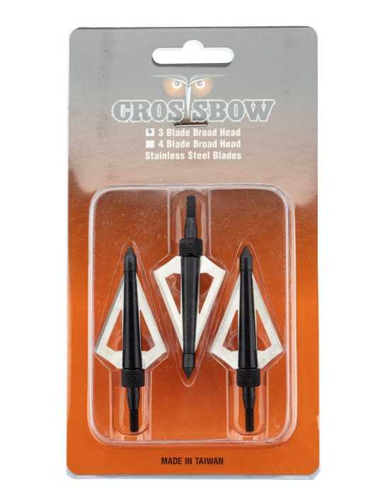 Blister de 3 pointes de chasse Shoot Again - Natusport