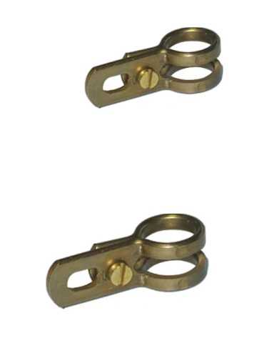 Bagues d'attache canard colvert laiton par lot de 10