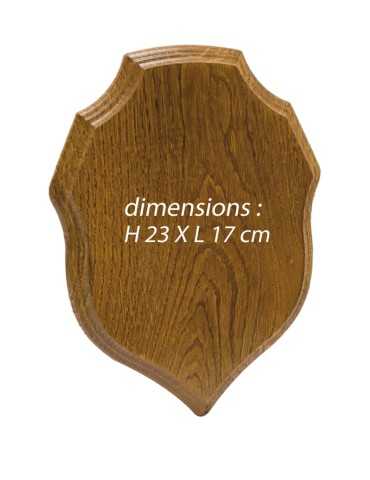 Ecusson porte trophée en chêne - Natusport