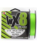 Tresse WX8 chartreuse Powerline pêche - Natusport