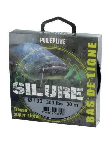 Tresse bas de ligne pêche silure Powerline - Natusport