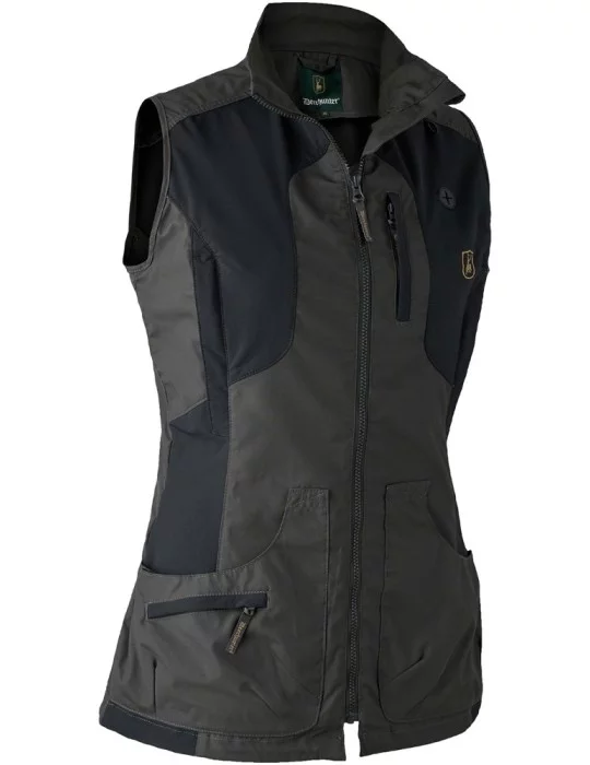 Gilet de chasse noir pour femme Lady Ann Deerhunter