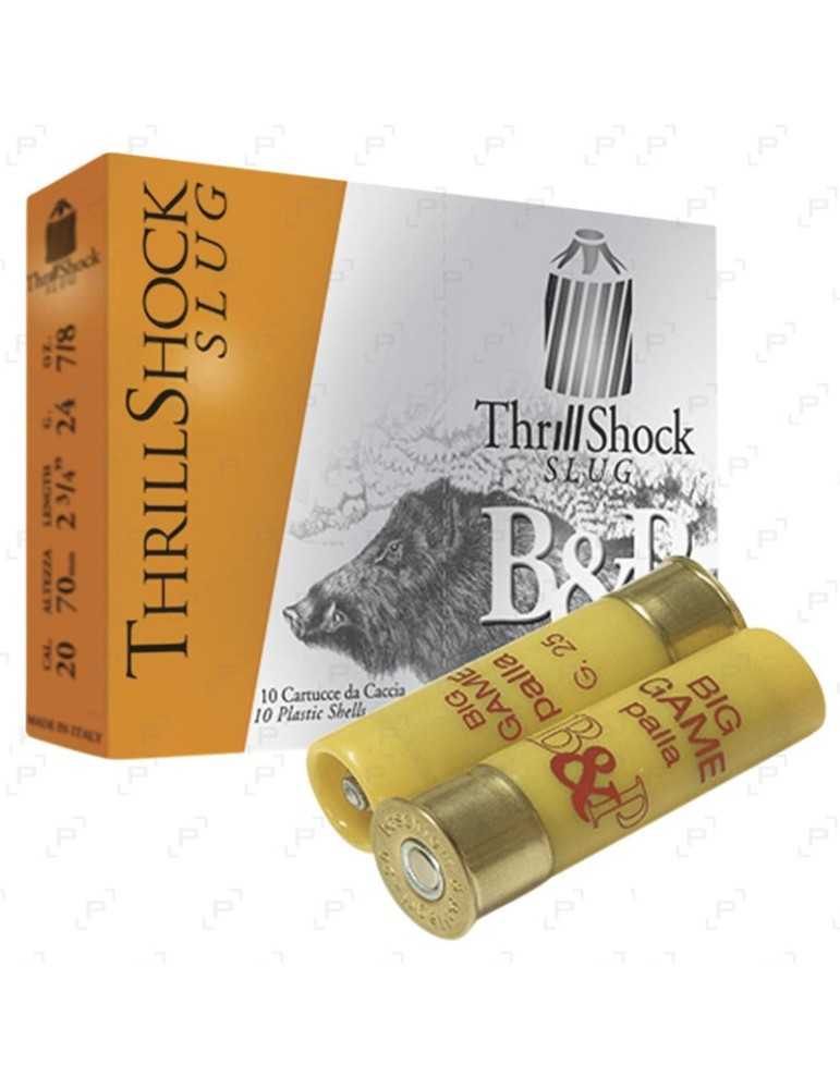 Cartouche balle B&P Thrill Shock Slug 20/70 - Natusport