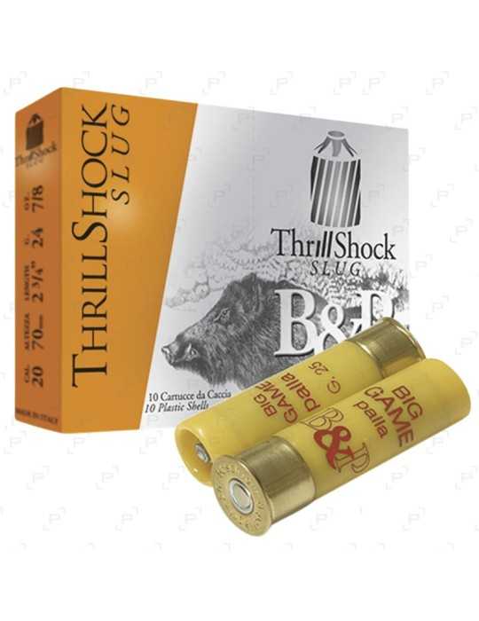 Cartouche balle B&P Thrill Shock Slug 20/70 - Natusport