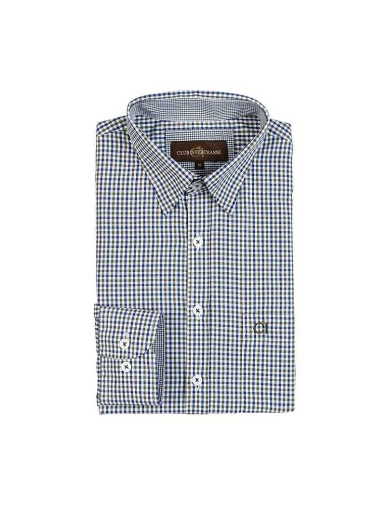 Chemise Marin à carreaux Club Interchasse - Natusport