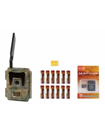 Piège photographique Num'Axes PIE1052+piles+carte mémoire et carte Sim - Natusport