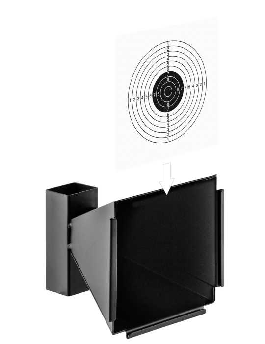 Porte cible conique 14 x14 cm BO manufacture en acier - Natusport