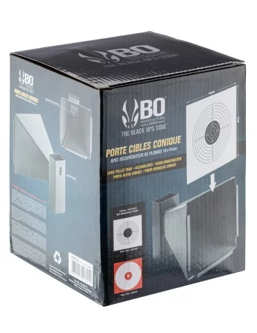 Porte cible conique 14 x14 cm BO manufacture en acier - Natusport