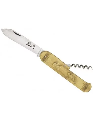 Couteau Coursolle 10 cm carbone avec tir bouchon