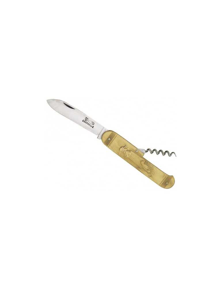 Couteau Coursolle 10 cm carbone avec tir bouchon - Natusport