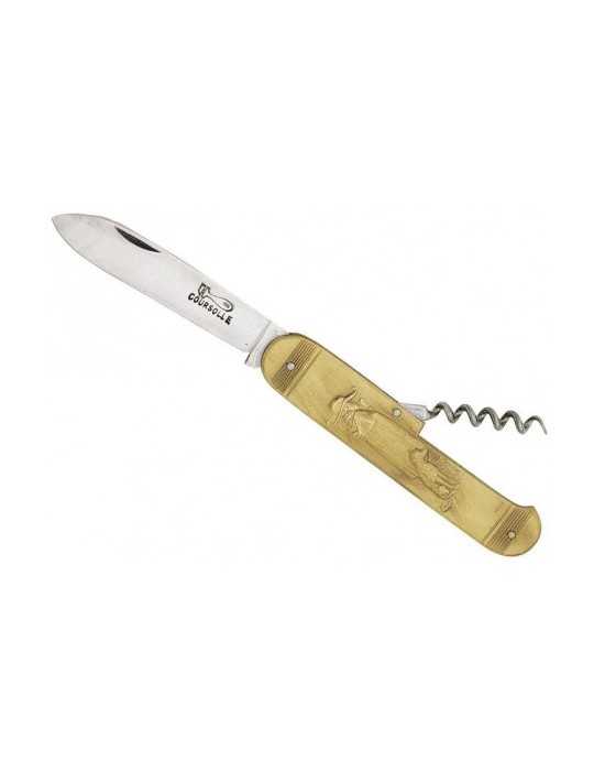 Couteau Coursolle 10 cm carbone avec tir bouchon - Natusport