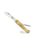 Couteau Coursolle 10 cm carbone avec tir bouchon et décapsuleur - Natusport