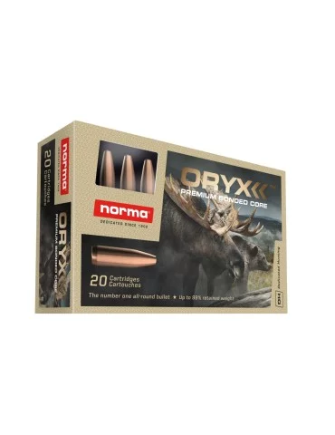Munition de grande chasse Norma 9.3x62 Oryx 285gr