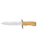 Dague Joker Lame 180mm avec Manche Bois Olivier et Etui Cuir - Natusport