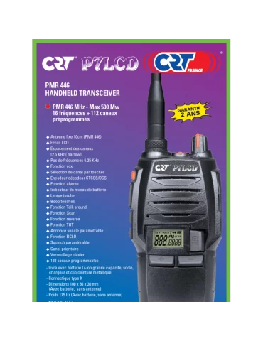 Talkie Walkie CRT modèle P7LCD