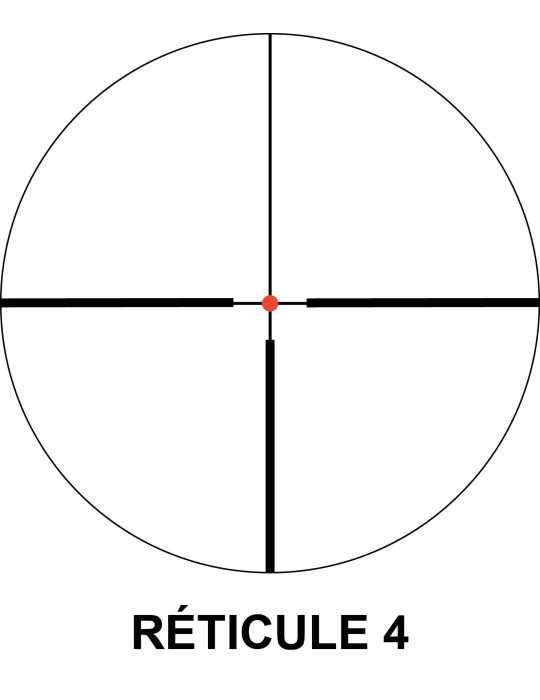 Lunette de battue Microdot 1-8 x 24 illuminée - Natusport