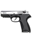 Pistolet 9 mm à blanc Chiappa PK4 bicolore noir/nickelé - Natusport