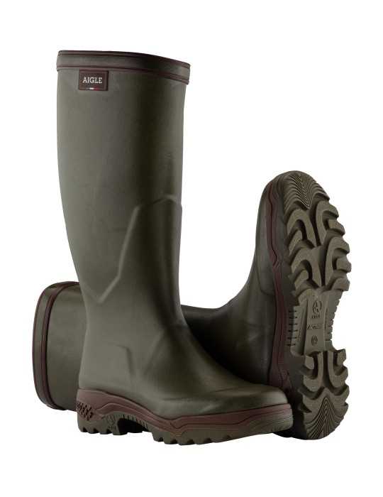 Bottes Aigle parcours 2 kaki - Natusport