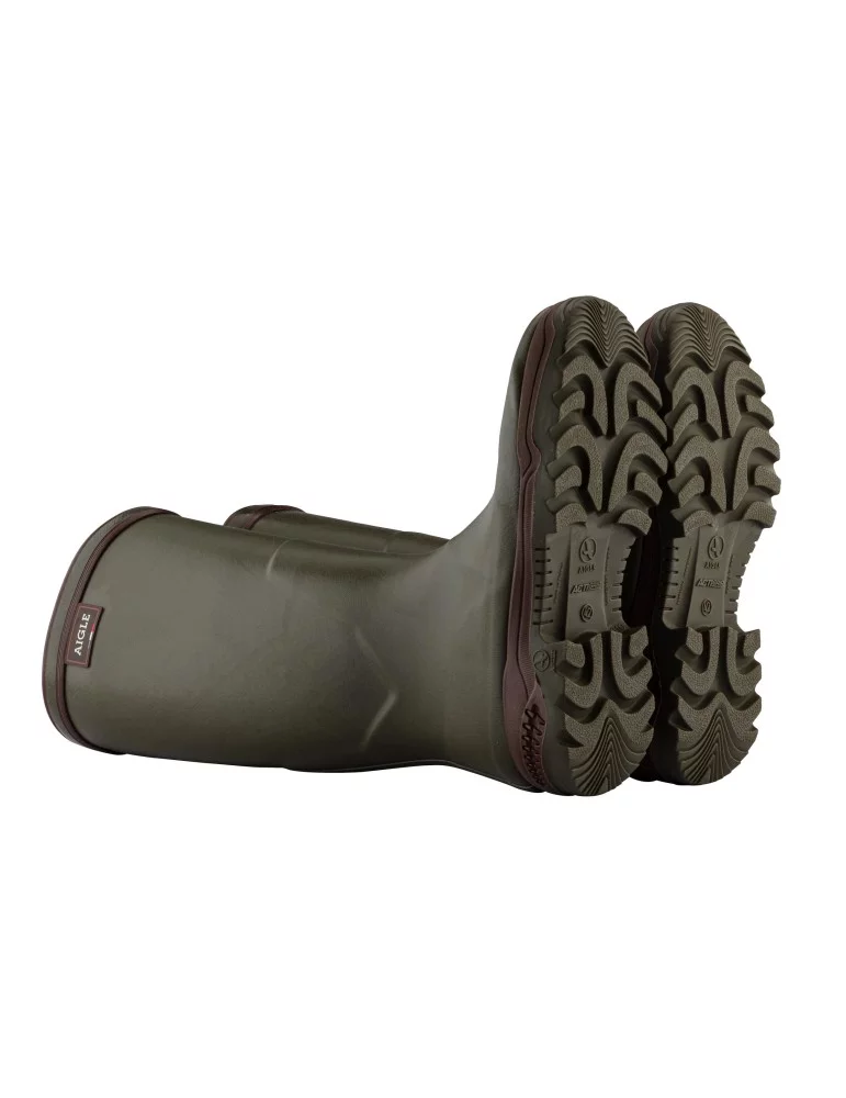 Bottes Aigle parcours 2 kaki - Natusport