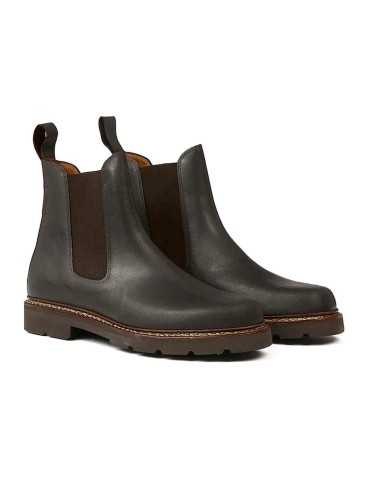 Chaussures en cuir Quercy brun foncé Aigle - Natusport
