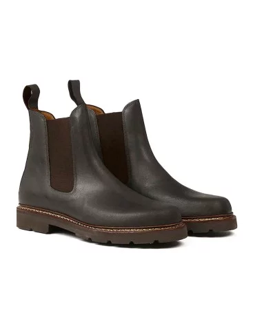 Chaussures en cuir Quercy brun foncé Aigle - Natusport