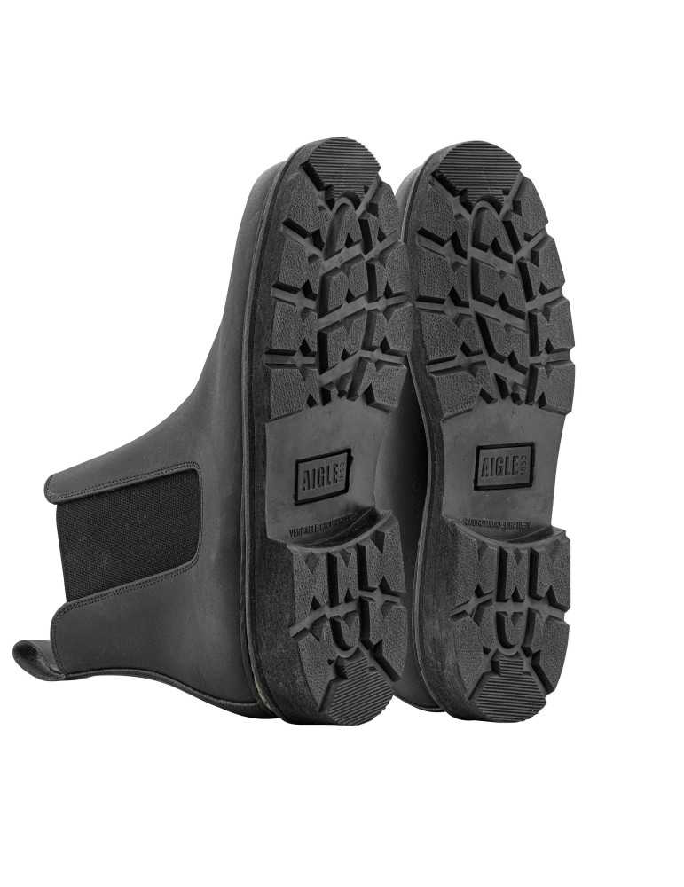 Chaussures en cuir Quercy noire Aigle - Natusport