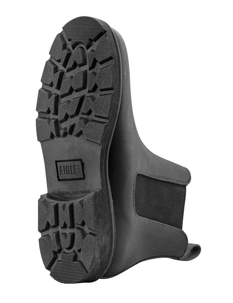 Chaussures en cuir Quercy noire Aigle - Natusport