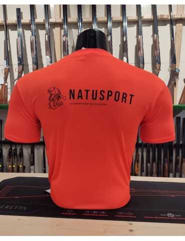 T-Shirt Fluo orange Logo Natusport 2