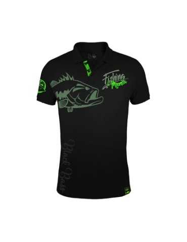 Polo black bass mania Hotspot Design - Natusport