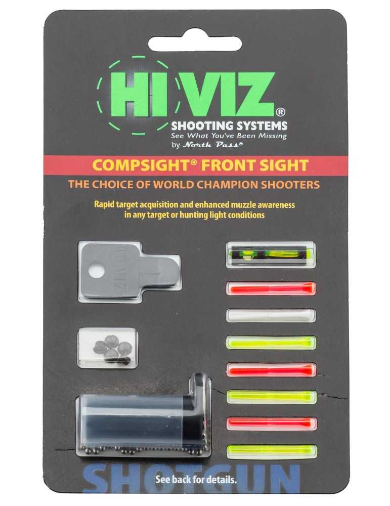 Guidon Comp sight 8 fibres en set Hi-Viz - Natusport