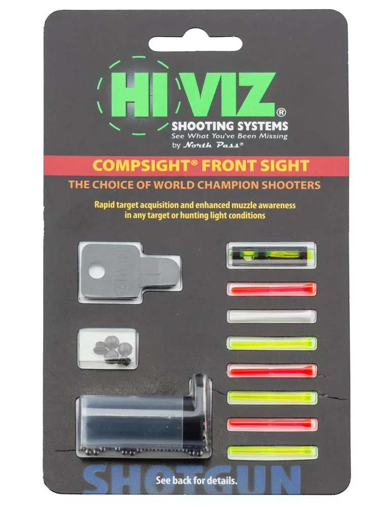 Guidon Comp sight 8 fibres en set Hi-Viz - Natusport