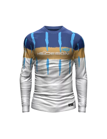 T-shirt LS performance Marlin Hotspot Design - Natusport