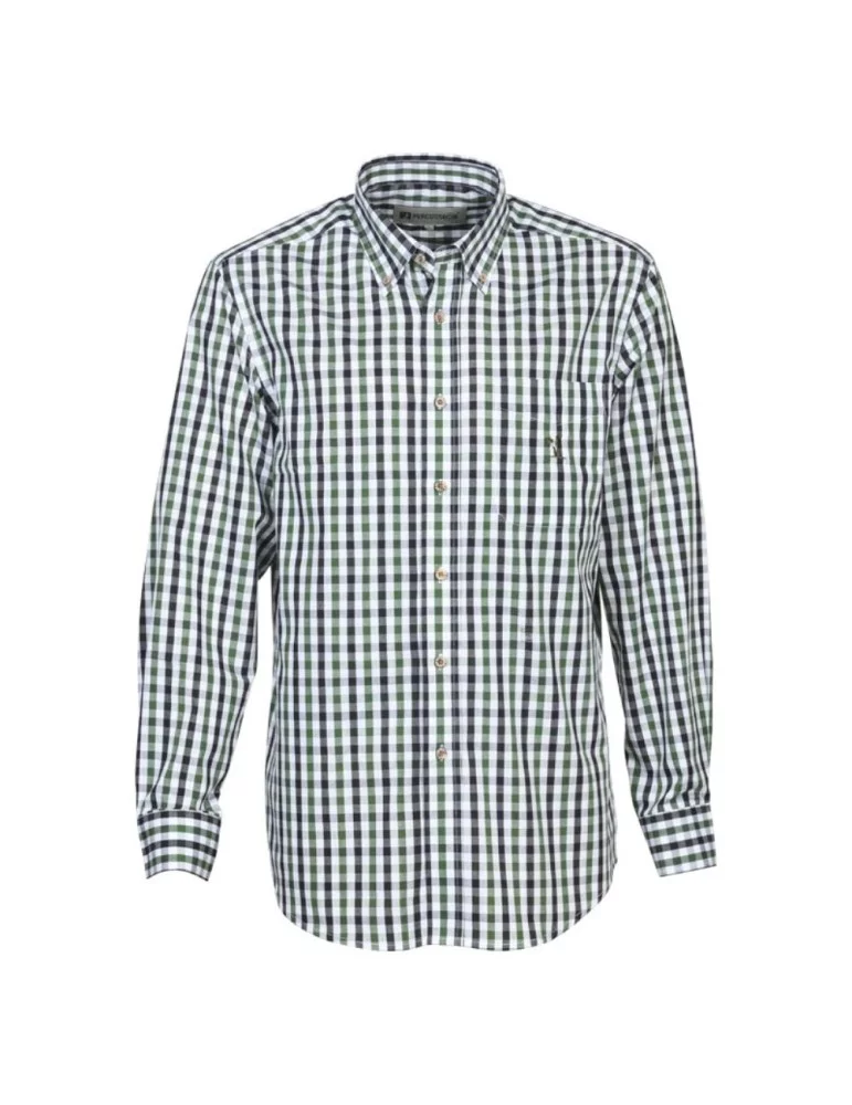 Chemise à carreaux vert et noir Durance Percussion - Natusport