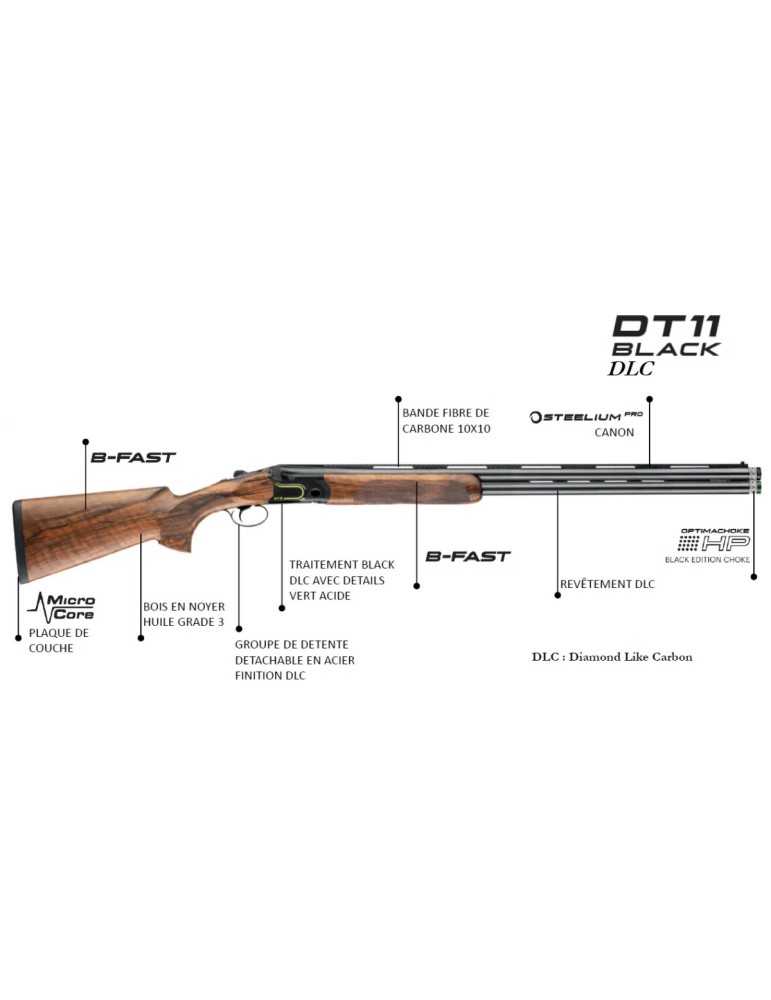 Beretta DT11 Black DLC Trap B-Fast 12/70 - Natusport