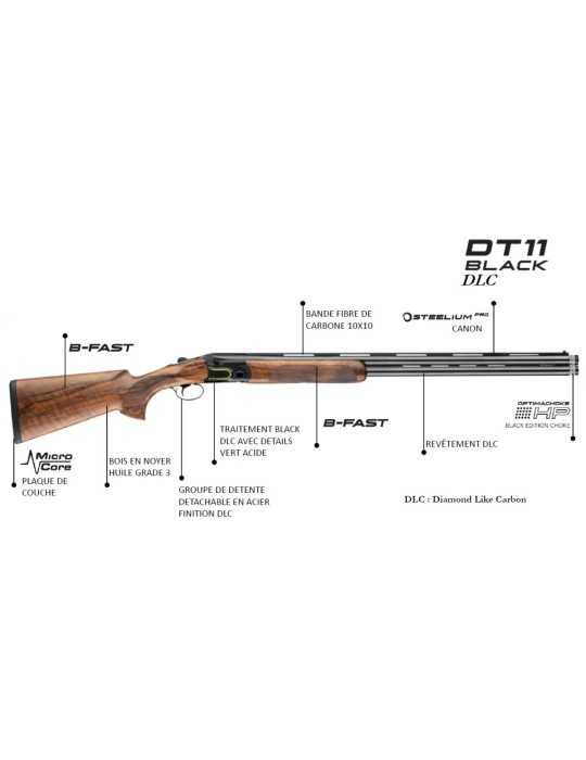 Beretta DT11 Black DLC Trap B-Fast 12/70 - Natusport