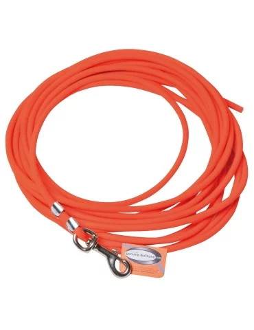 Longe biothane tubulaire orange 10m Januel - Natusport