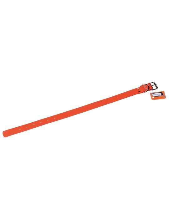 Collier orange fluo en biothane de 55cm Januel - Natusport