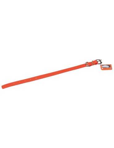 Collier orange fluo en biothane de 45cm Januel - Natusport