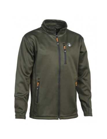 Sweatshirt Zippé kaki Percussion - Natusport