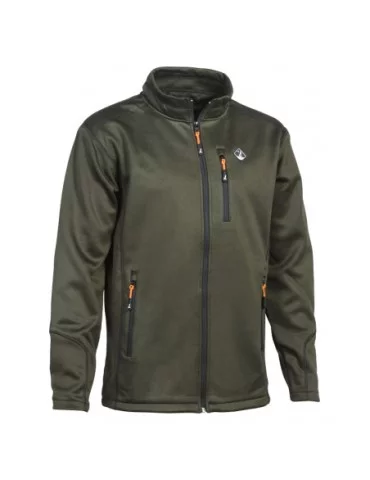 Sweatshirt Zippé kaki Percussion - Natusport