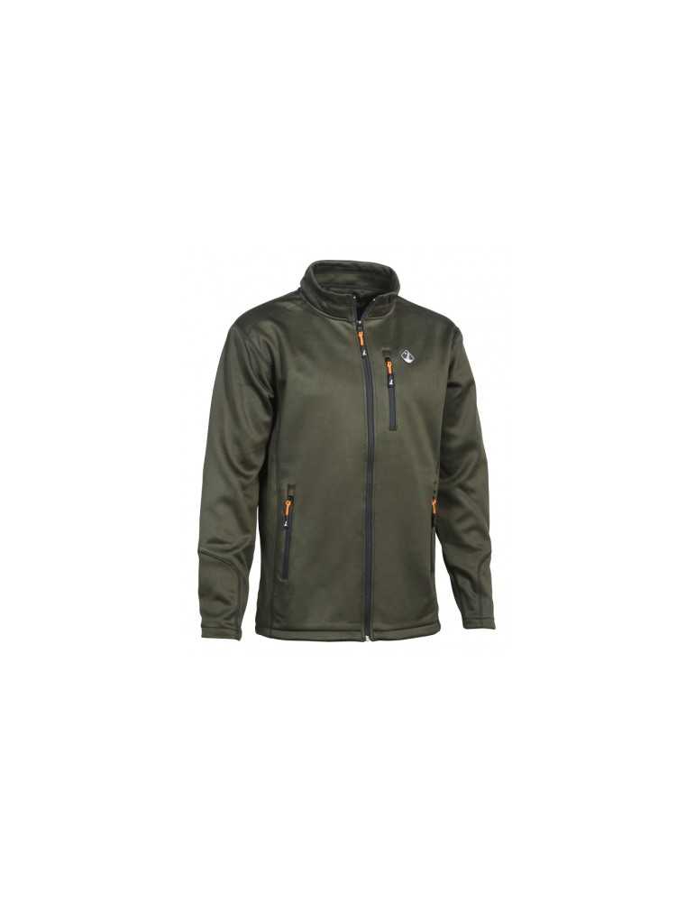 Sweatshirt Zippé kaki Percussion - Natusport