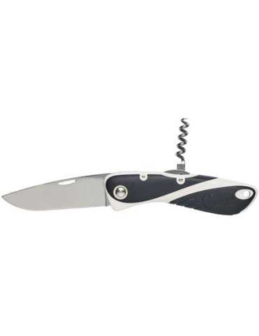 Couteau Aquaterra Wichard noir lame 8 cm avec tire bouchon - Natusport