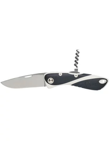 Couteau Aquaterra Wichard noir lame 8 cm avec tire bouchon - Natusport