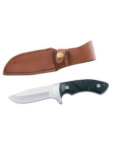 Couteau de chasse manche sculpté sous blister Januel