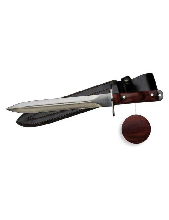 Dague manche en bois avec lame de 25cm Januel - Natusport