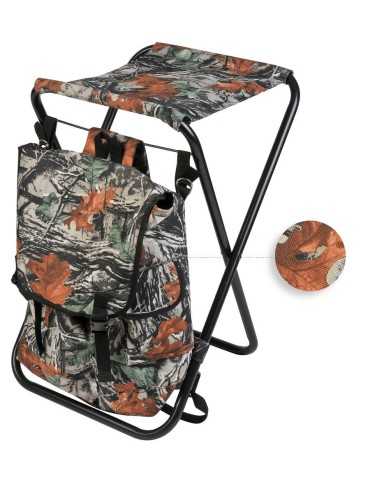 Siège avec sac à dos camo Januel - Natusport