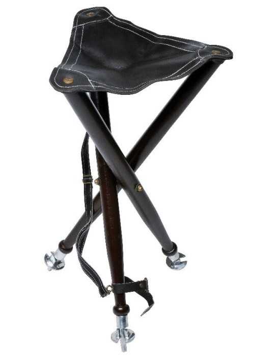 Trépied Januel de 65cm avec dessus cuir et pic amovible - Natusport