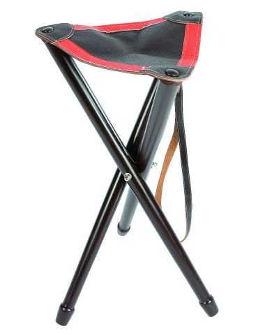 Trépied Januel de 65cm avec assise cuir et bande fluo - Natusport